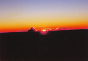 ﾏｳﾅｹｱ山頂夕陽